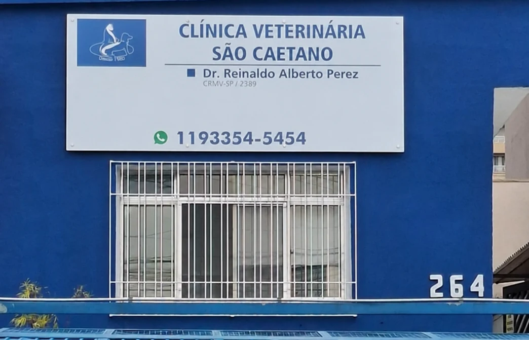 Fachada da Clínica Veterinária São Caetano, número 264
